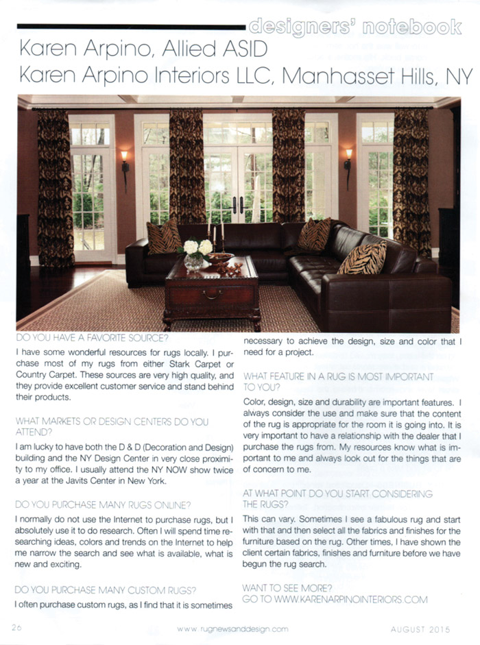 Rug News and Design